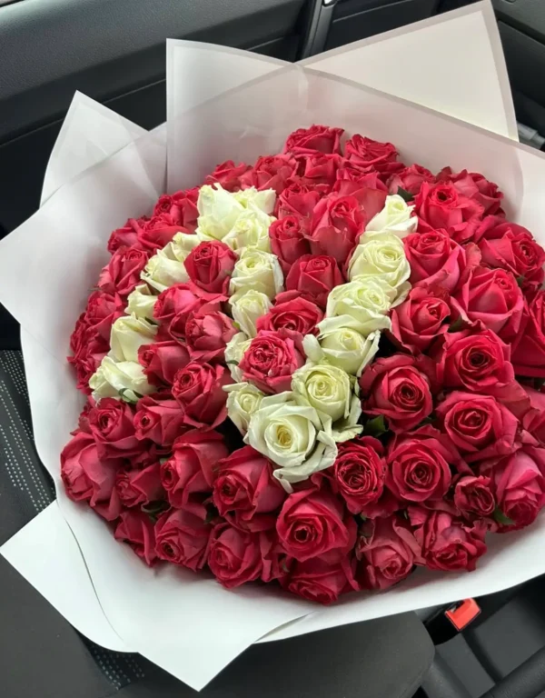 80 Roses (Ceres Pink) & Initial